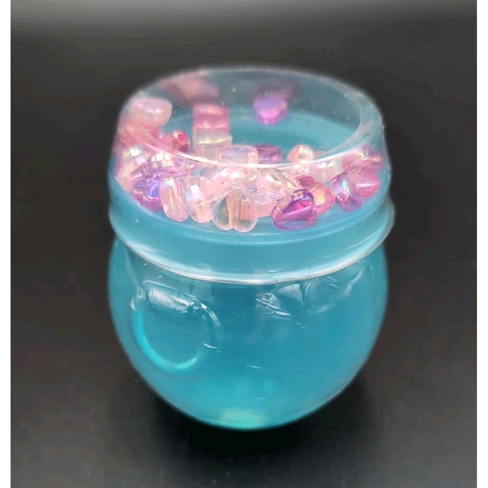 Red & pink Blue slime love potion with hearts
